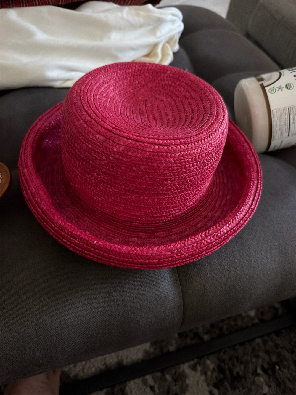 Bass Kids Bright Fuchsia Straw Hat